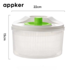 1.3-Gallon Manual Salad Spinner & Vegetable Washer Basket