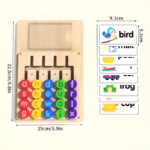 Letter Matching & Spelling Game with 12 Double-Sided Cards
