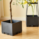 Self-Watering Tomato Planter Box with Trellis Tower