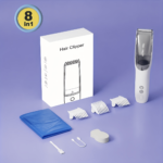 RTICS Kids & Teen Vacuum Hair Clipper Set – Rechargeable USB - White