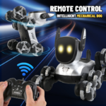 Rechargeable Remote Control Robot Dog Toy with Music & Stunts