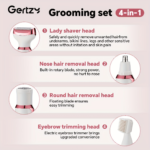 4-in-1 Rechargeable Electric Razor & Trimmer for Women
