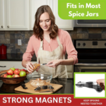 8-Piece Magnetic Stainless Steel Measuring Spoons Set
