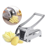 Stainless Steel Vegetable Slicer – Potato & Cucumber Cutter - Silvery Grey