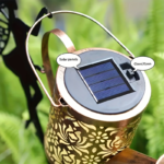 Solar Watering Can Lights Outdoor – Metal Garden Fairy Lantern