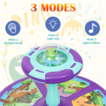 Musical Sit and Spin Toy with LED Lights for Toddlers 18M+