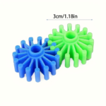 60-Piece Gear Building Blocks STEM Toy Set for Kids