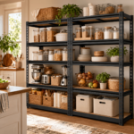 72&quote;H Heavy-Duty 5-Tier Garage Shelving Unit – Metal Storage Rack