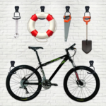 Heavy-Duty Wall Mount Bicycle Rack – 66 lbs Capacity Storage Hook