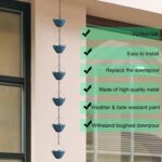 Lotus Metal Rain Chain – Decorative Outdoor Gutter Replacement