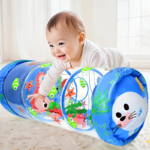 Inflatable Roller Drum Crawling Toy with Ocean Animals