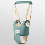 Adjustable Baby Walking Harness with Detachable Crotch Strap 6–24 Months - Green with gear shift