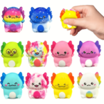 10-Pack Axolotl Squishy Toys for Kids – Party Favors & Rewards