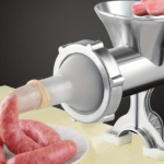 Manual Meat Grinder & Sausage Stuffer Machine for Kitchen