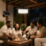 244 LED 360° Solar Hanging Light – Outdoor Shed & Gazebo Lamp