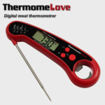 Instant-Read Digital Kitchen Food Thermometer for Cooking & Meat - Red