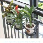 3-Pack Hanging Metal Flower Pot Racks for Railings & Fences