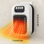 420W Wall Outlet Electric Space Heater with Thermostat