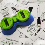 Upside-Down Goggles Party Game with Challenge Cards