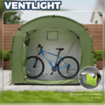 Outdoor Bicycle & Motorcycle Storage Shed Fits 2–4 Bikes