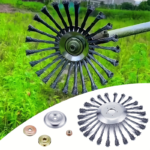 10-Inch Wire Weed Trimmer Head Set 5-Piece – Steel Wire Wheel