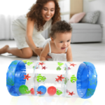 Inflatable Roller Drum Crawling Toy with Ocean Animals
