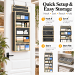 Over-the-Door Hanging Storage Organizer with Clear Windows