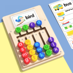 Letter Matching & Spelling Game with 12 Double-Sided Cards