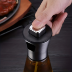 7 oz Glass & Stainless Steel Oil Sprayer Bottle with Pressure Nozzle