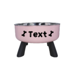 Personalized Stainless Steel Elevated Dog Bowl | Neck Protection & Anti-Slip