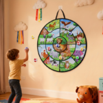 29-Inch Large Dart Board Game with 12 Sticky Balls for Kids