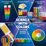130+ Experiments Jumbo Science Kit with Crystal Growing & Glowing Bulb