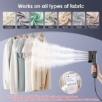 1100W Handheld Garment Steamer – Fast 20s Heating 10 oz