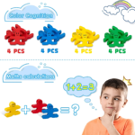 Wooden Stacking Balance Blocks – Educational Math & Color Toy