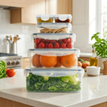Airtight Fridge Food Storage Containers 6 Set – Fresh Produce Boxes