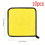 10-Pack Microfiber Car Cleaning Towels – Ultra Absorbent Wash Cloths