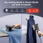 1100W Handheld Garment Steamer – Fast 20s Heating 10 oz