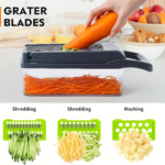 Vegetable Chopper 14-in-1 Multifunctional Vegetable Chopper with Built-In Container - Easy Clean, Dishwasher Safe Kitchen Gadget for Efficient Meal Prep
