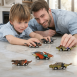 6-Piece Dinosaur Toy Car Set for Toddlers & Kids Ages 3+