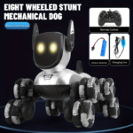 Rechargeable Remote Control Robot Dog Toy with Music & Stunts - Smart Robot Dog
