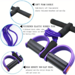 6-Tube Resistance Band Pedal Puller for Ab Workout & Home Gym
