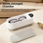 Portable Ultrasonic Jewelry Cleaner – Rechargeable USB Glasses & Watch Washer