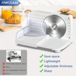 200W Electric Deli Meat Slicer 0–15mm Adjustable Thickness