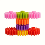 60-Piece Gear Building Blocks STEM Toy Set for Kids