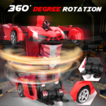 1:18 RC Transforming Robot Car Toy – 360° Drift Remote Control Car