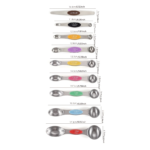9-Piece Magnetic Stainless Steel Measuring Spoons Set with Leveler