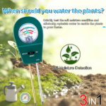 3-in-1 Soil Meter: pH, Moisture & Fertility Tester Battery-Free