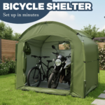Outdoor Bicycle & Motorcycle Storage Shed Fits 2–4 Bikes