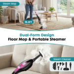 10-in-1 Multifunctional Steam Mop & Handheld Cleaner 1550W