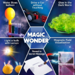 130+ Experiments Jumbo Science Kit with Crystal Growing & Glowing Bulb